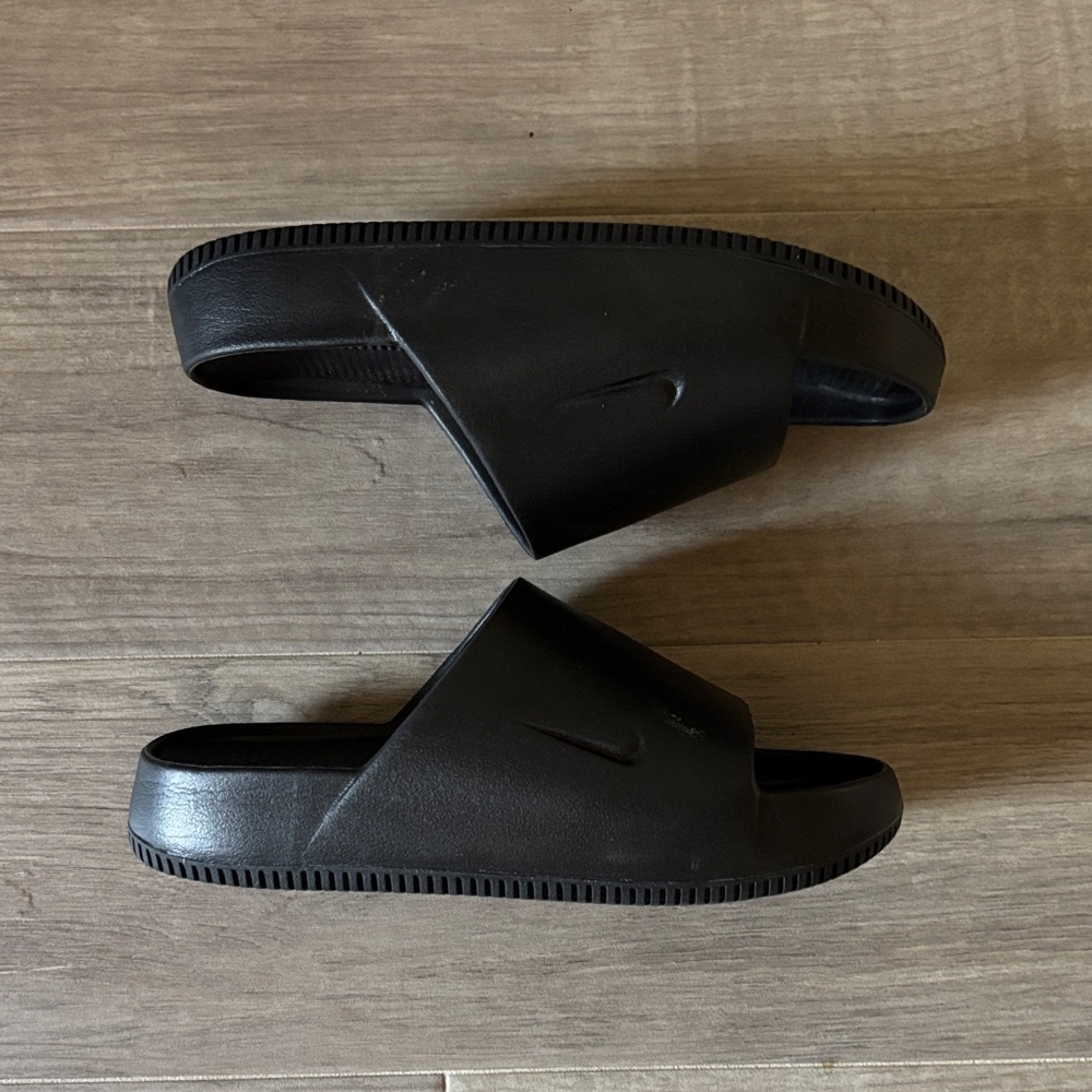 Nike Black Slide Slides M11 - W12 - Picture 3 of 4